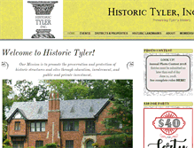 Tablet Screenshot of historictyler.org